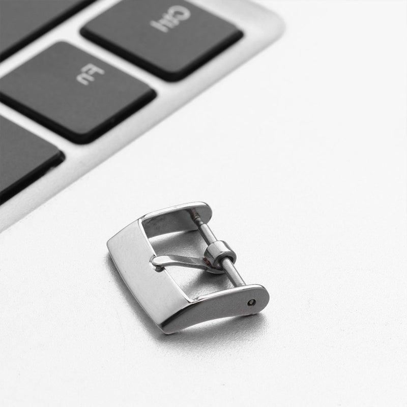 Stainless Steel Watch Clasp Metal Watch Band Buckle Watch Belt Buckle Fashion Watch Accessories (Silver) - Image 3