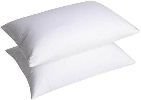Standard Pillows for Sleeping | 1 Pack Hotel Quality | Down Alternative Pillow for Bed Sofa & Chair | Soft and Supportive Gusseted (Queen Size, 17inch*27inch, White)