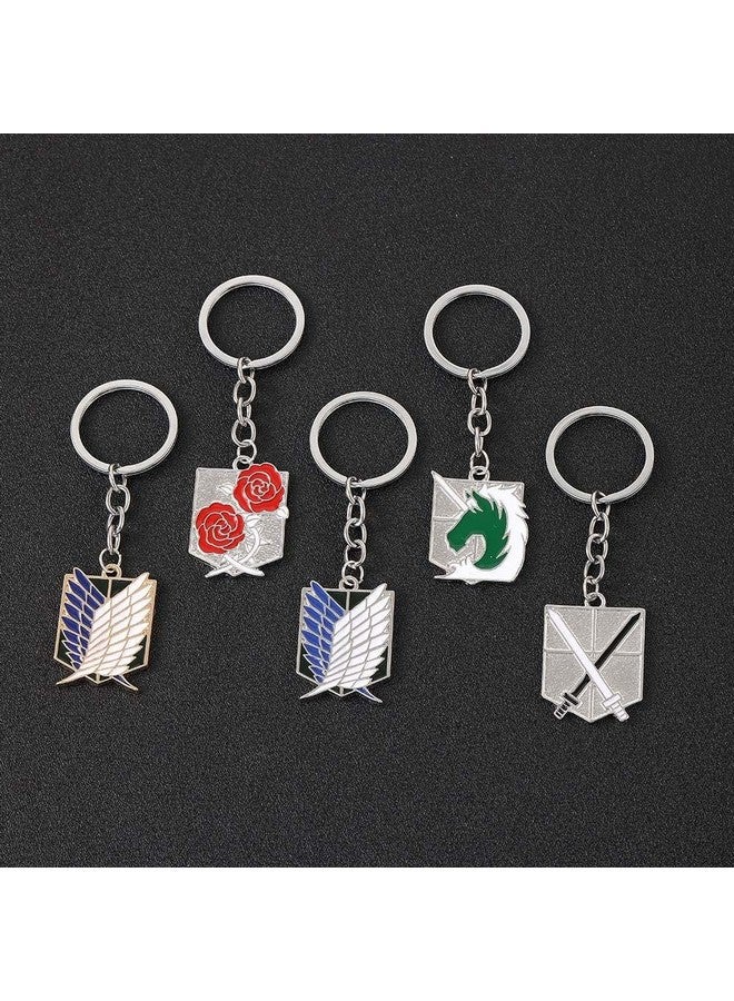 Careflection Attack on Titan AOT Anime Survey Corps Military Police Brigade metal Keychain (Pack of 1) (Military Police Brigade) - Image 3
