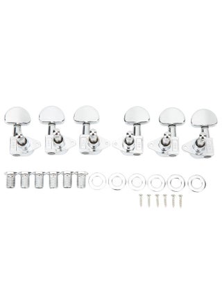 Guitar Machine Head Tuner Metal Semicircle Totally Sealed Guitar Tuning Pegs for Replacement 3L3R Silver - pzsku/Z2573B485F03338EEF618Z/45/_/1732119514/883ede12-abcd-43f7-a875-d0663c878d0c