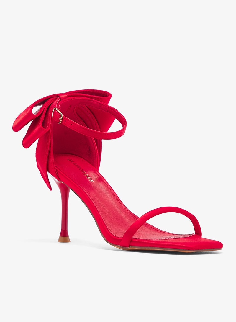 GLAMOROUS Bow Detail Heeled Sandals - Image 2