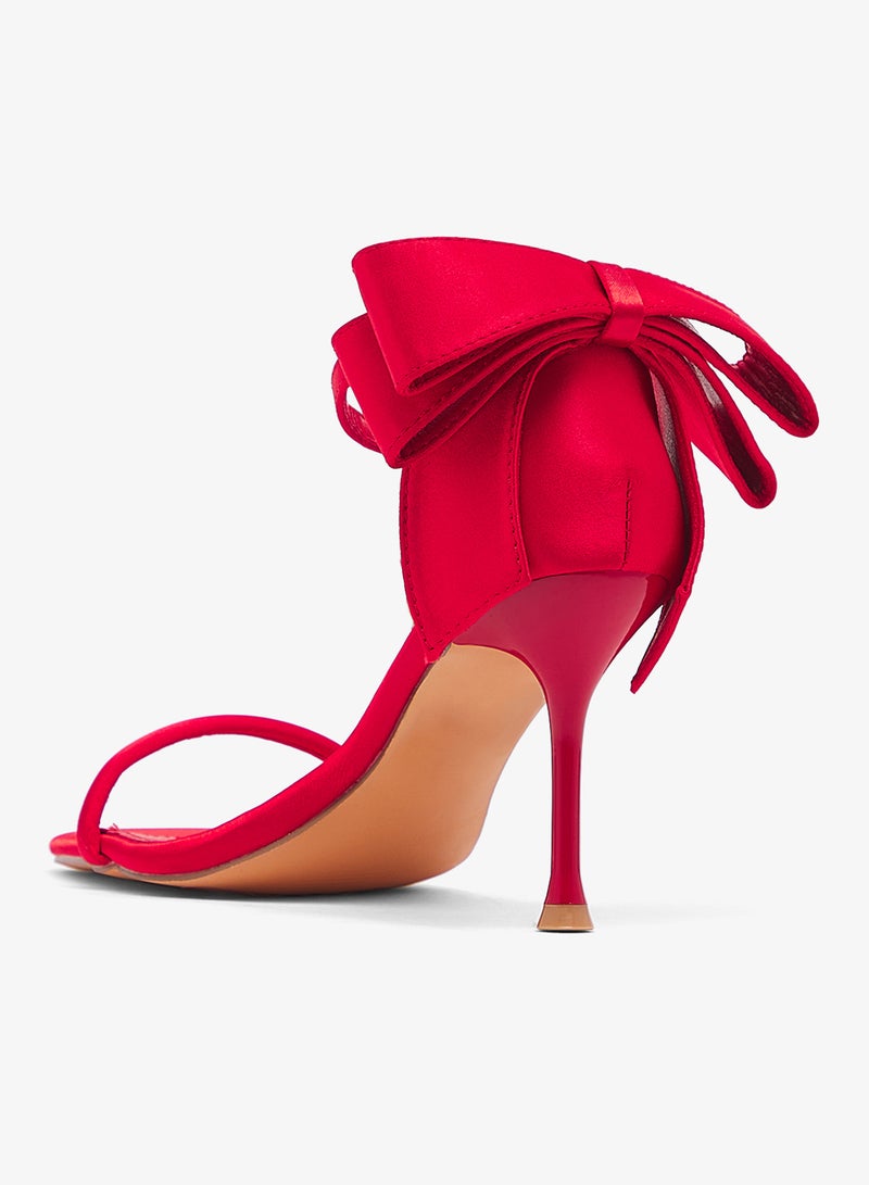 GLAMOROUS Bow Detail Heeled Sandals - Image 3