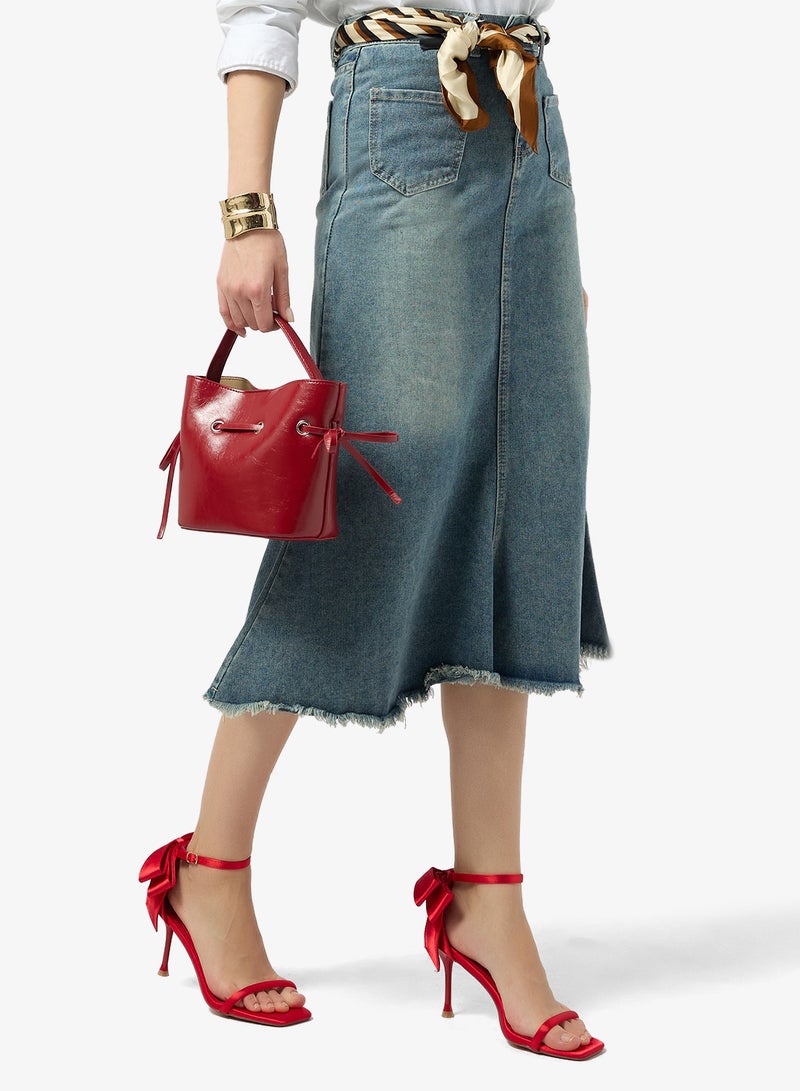 GLAMOROUS Bow Detail Heeled Sandals - Image 5