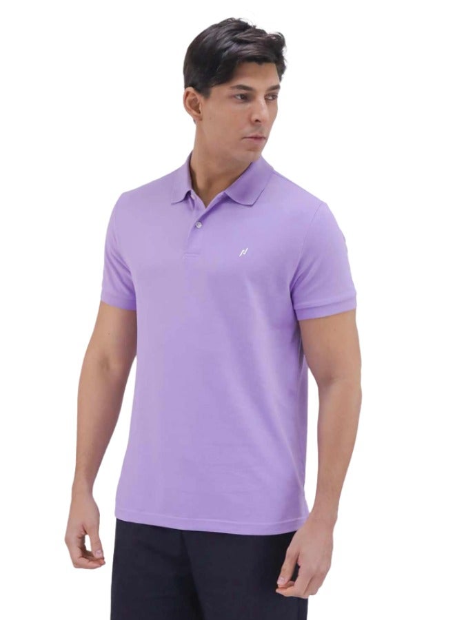 Lux Nitro Men's Solid Regular Fit T-Shirt | Purple | Color Shade May Vary - Image 1