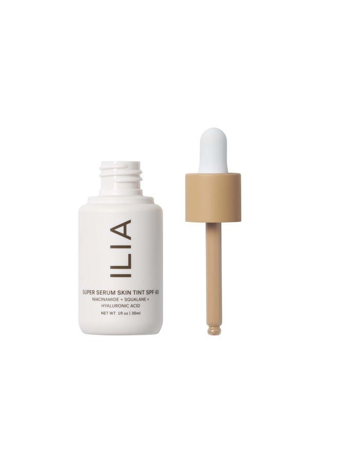 ILIA Super Serum Skin Tint SPF 40 | Non-Comedogenic, Vegan, LIghtweight to Help Against Blue Light, + Pollution while Hydrating, Smoothing, + Refining (Bom Bom ST5, 1 fl oz | 30 ml) - Image 2