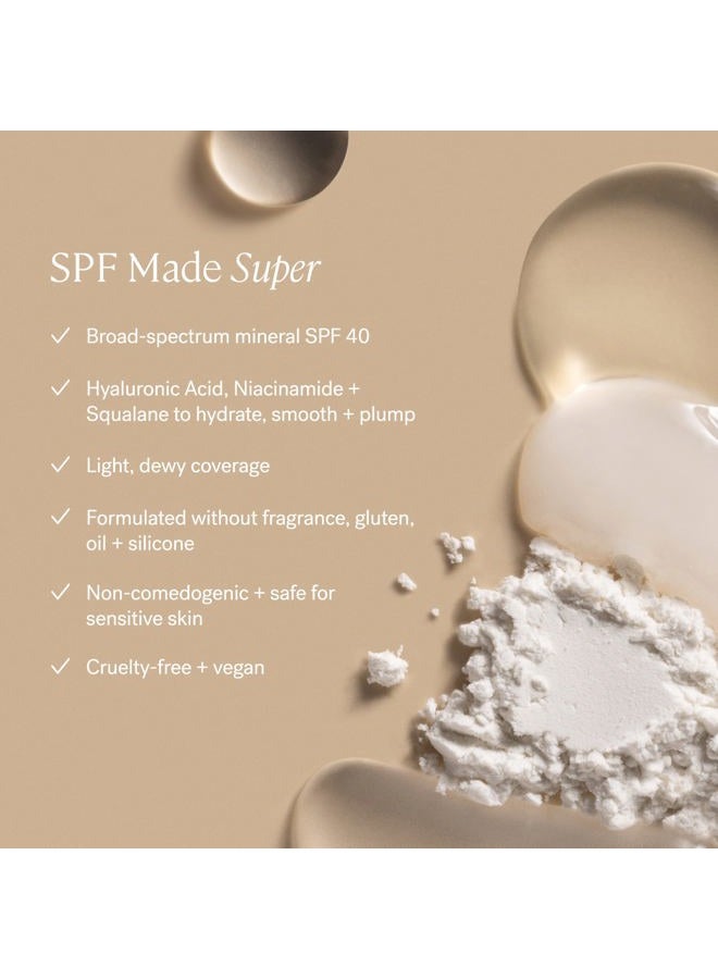 ILIA Super Serum Skin Tint SPF 40 | Non-Comedogenic, Vegan, LIghtweight to Help Against Blue Light, + Pollution while Hydrating, Smoothing, + Refining (Bom Bom ST5, 1 fl oz | 30 ml) - Image 3