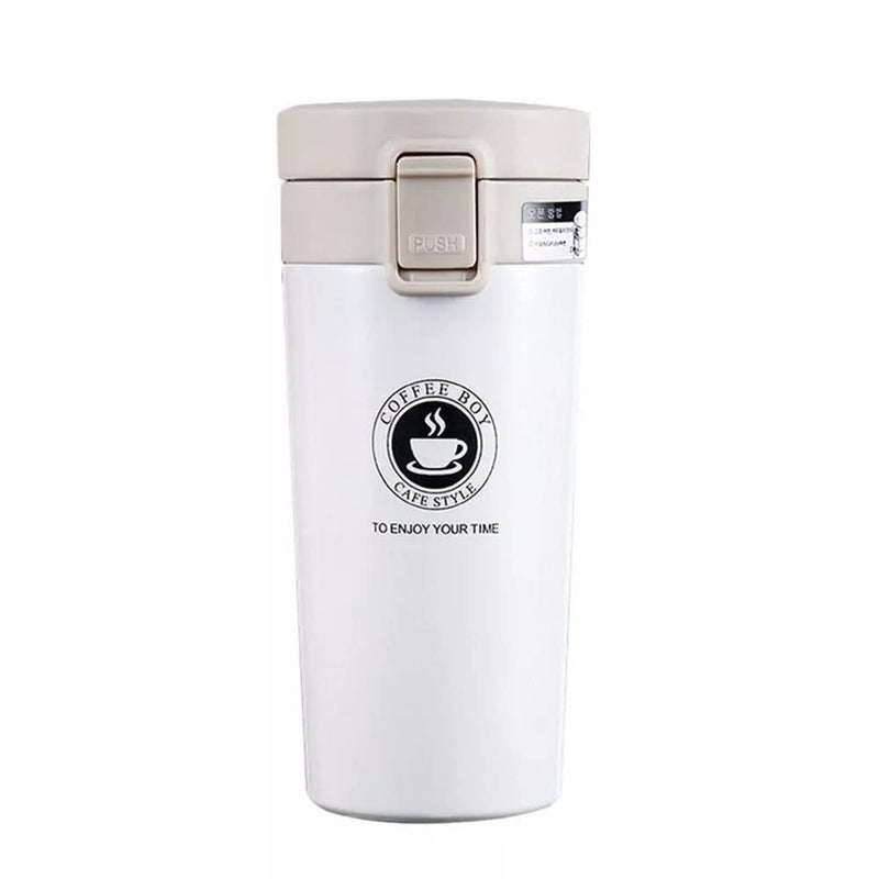 XIBO 380ml Travel Coffee Mug Car Cup Double Wall Stainless Steel Travel Thermal Cup Portable Car Thermo Vacuum Flasks Tea Water Bottle Random Color - Image 1