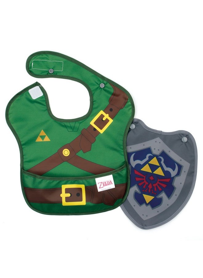 BUMKiNs Bibs Nintendo Zelda Baby Bibs For Girl Or Boy Superbib With Cape Baby And Toddler Bib For 624 Months Baby Bib For Eating Feeding Bib Waterproof Fabric  - Image 2