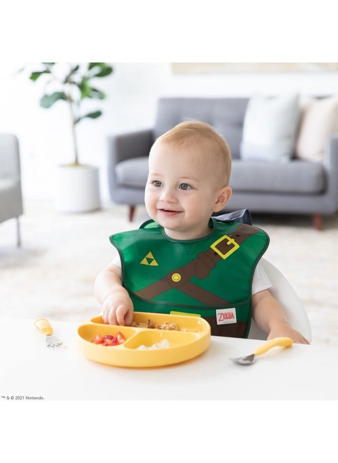 BUMKiNs Bibs Nintendo Zelda Baby Bibs For Girl Or Boy Superbib With Cape Baby And Toddler Bib For 624 Months Baby Bib For Eating Feeding Bib Waterproof Fabric  - Image 3