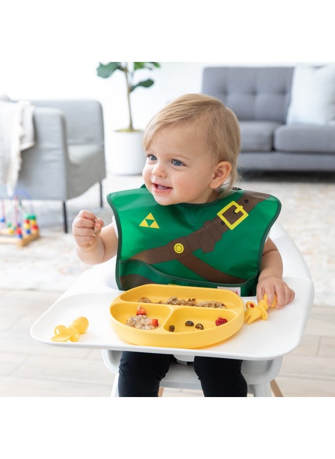 BUMKiNs Bibs Nintendo Zelda Baby Bibs For Girl Or Boy Superbib With Cape Baby And Toddler Bib For 624 Months Baby Bib For Eating Feeding Bib Waterproof Fabric  - Image 4