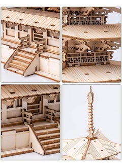 Rolife Wood Model Kits For Adults To Build 3D Puzzles Diy Fivestoried Pagoda Birthday Unique Gifts For Friends Or Family  - Image 5