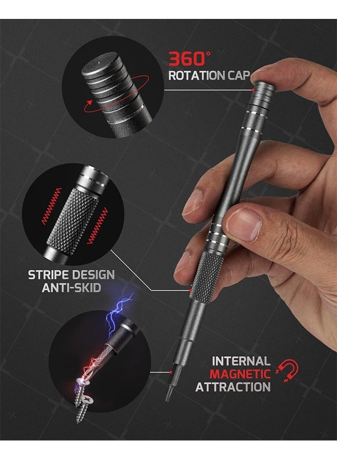 128 in 1 Electronics Precision Screwdriver Set, Professional Magnetic Repair Tool Kit with 122 Bits for Computer, PC, iPhone, Laptop, Game Console, Watch, Xbox, PS5, MacBook, Ring Doorbell  - Image 4