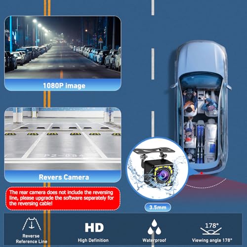 Carpuride 2025 CARPURIDE 9.3 Inch Carplay Screen for Car, Compatible with Wireless/Wired Apple CarPlay, Android Auto and Mirror Link - Bluetooth Audio, Navigation,Siri, FM, AUX, C92 with Backup Cam - Image 5