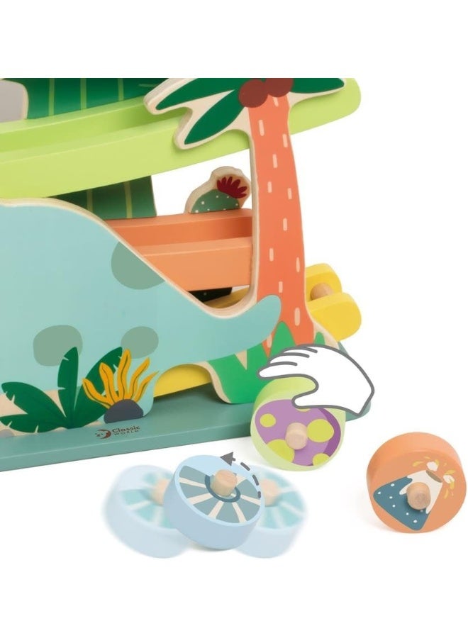 Classic World Wooden Ball Track Dinosaur, 4 pcs. - Image 5