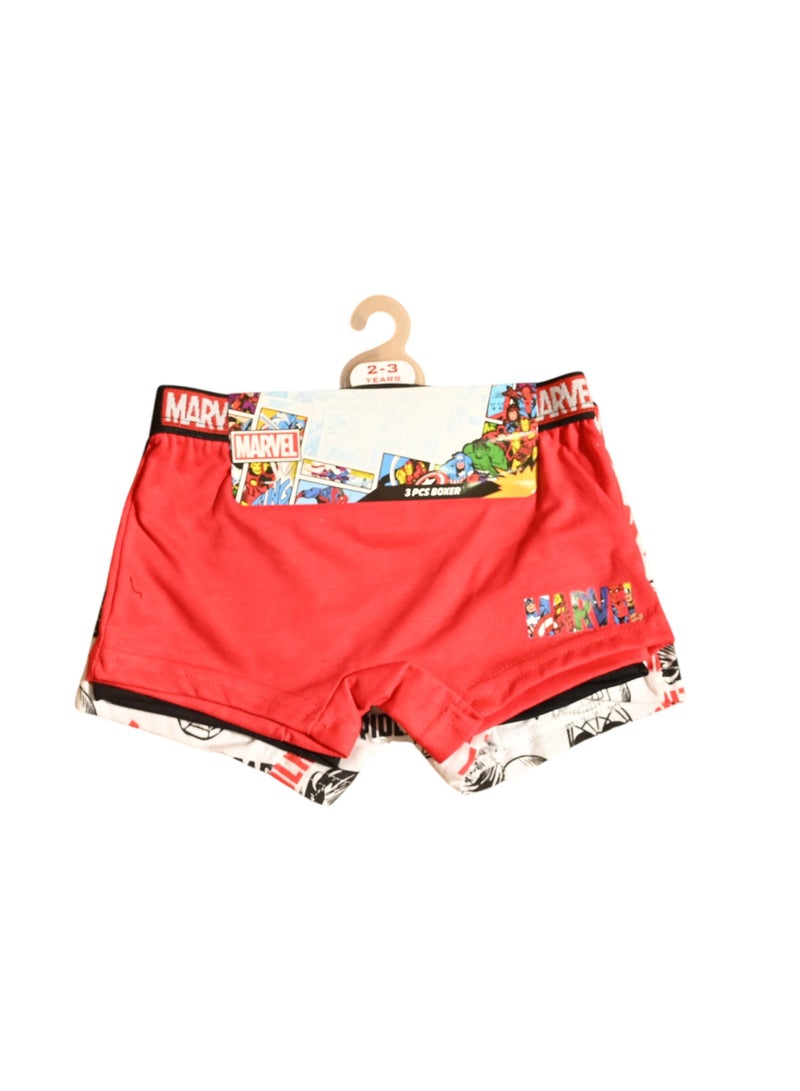AVENGERS MARVEL 3PCS BOYS BOXER , 65%polyester,35%cotton  - Image 1