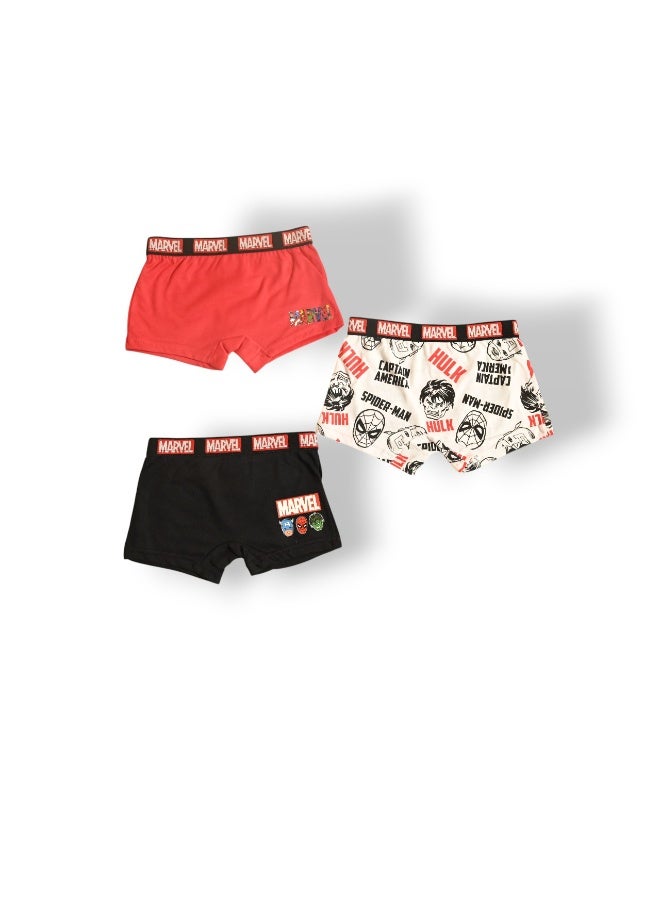 MARVEL 3PCS BOYS BOXER , 65%polyester,35%cotton - Image 1