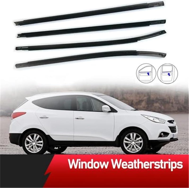 Wivplex 4PCS Car Window Weatherstrip for Hyundai - Image 2
