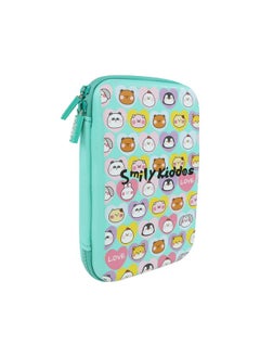 SMILY KIDDOS Smily Kiddos Single Compartment Pencil Case Stylish Cute Large Capacity Hardtop EVA Pencil Case Organizer School Kids Girls Women Pen Holder Pouch Multi Purpose| Animals - Multicolor  - Image 3