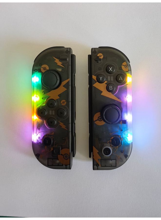 Nintendo Switch JOYCON Handle Supports One-key Wake-up Bluetooth Handle NS Somatosensory Vibration RO G Light-Product Color:Pikachu  - Image 1