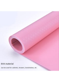 Thickened Transparent Drawer Mat Paper Heat Insulation Moisture Proof Table Pad Wardrobe Cabinet Shoe Cabinet Mat-Color:Pink-Flat Dot-Specifications:50*500cm