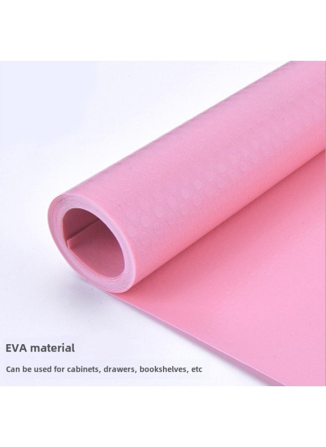 Generic - Thickened Transparent Drawer Mat Paper Heat Insulation Moisture Proof Table Pad Wardrobe Cabinet Shoe Cabinet Mat-Color:Pink-Flat Dot-Specifications:50*500cm - Image 1