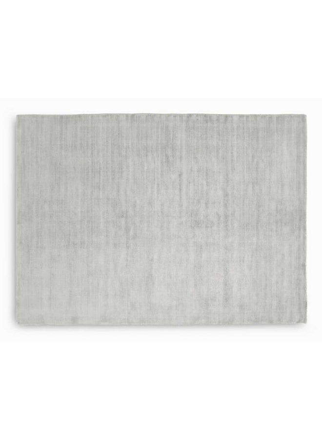 Pan Home Handwoven Textured Viscose Rug - Stone Grey - Image 4
