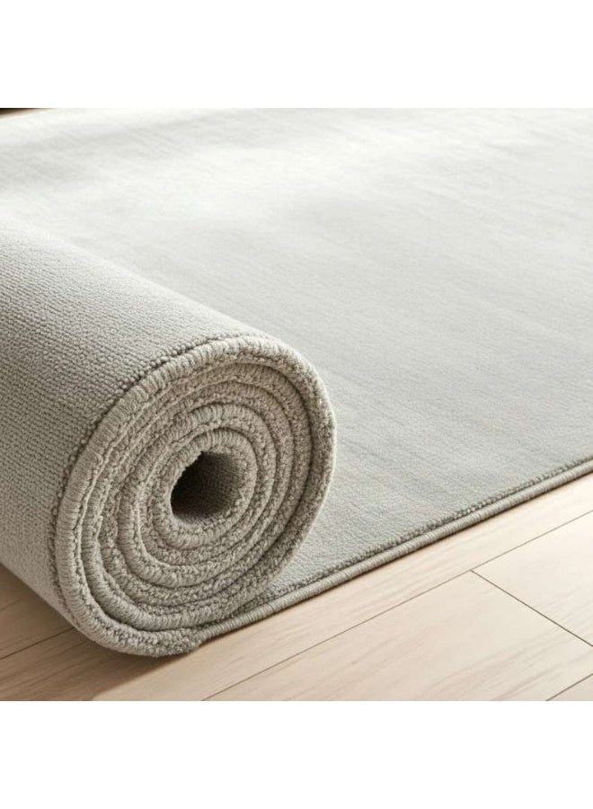 Pan Home Handwoven Textured Viscose Rug - Stone Grey - Image 3