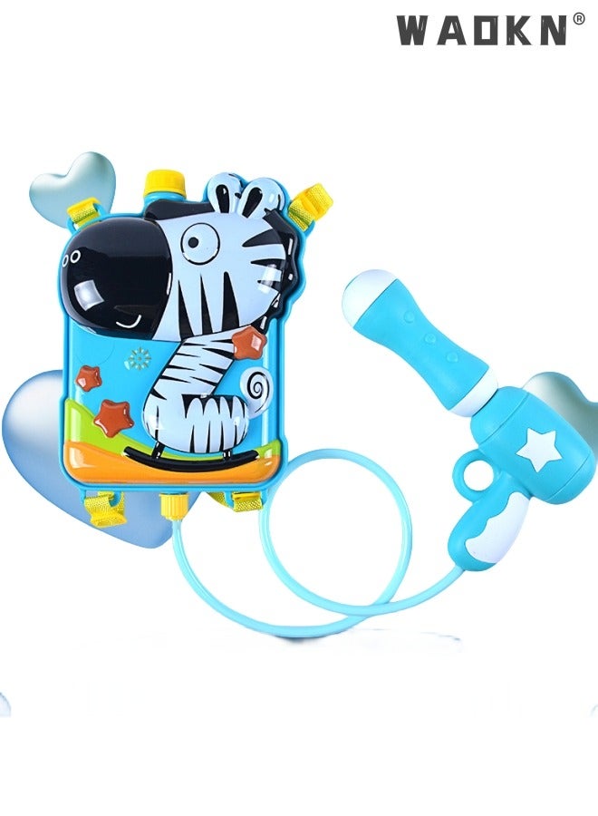 WAOKN Water Gun for Kids, Backpack Water Gun with 2L High Capacity Tank Adjustable Straps, Kids Summer Pool Beach Sand Outdoor Water Fighting Play Toys Summer Outdoor Water Spray Pull Toy - Image 2