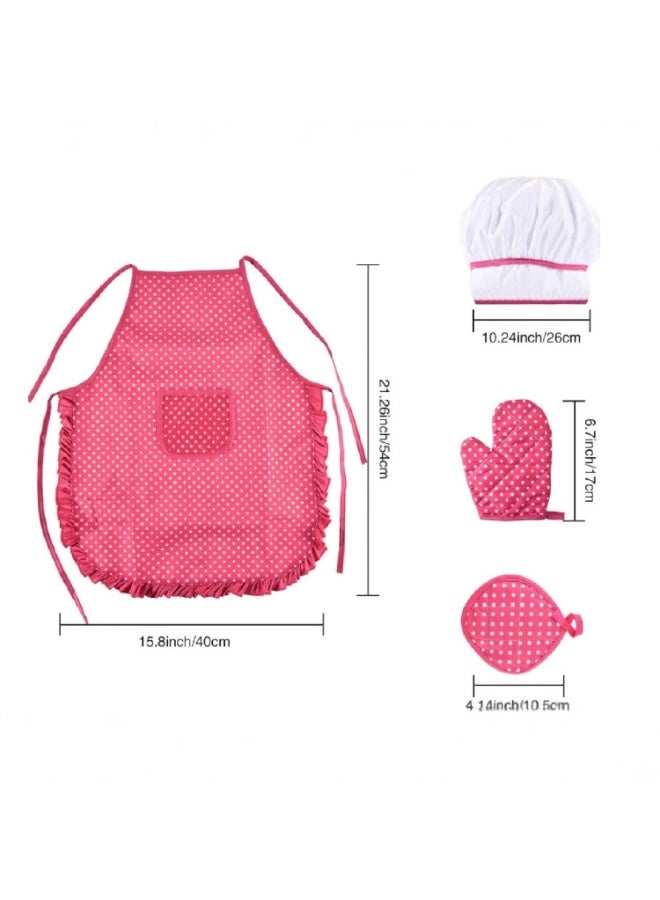 ماماتونس مجموعة ألعاب مطبخ للأطفال مع زي طاهٍ وأدوات طهي من الفولاذ المقاوم للصدأ وتقطيع الخضروات والإكسسوارات، مجموعة ألعاب طبخ مكونة من 23 قطعة للأولاد والبنات - Image 3