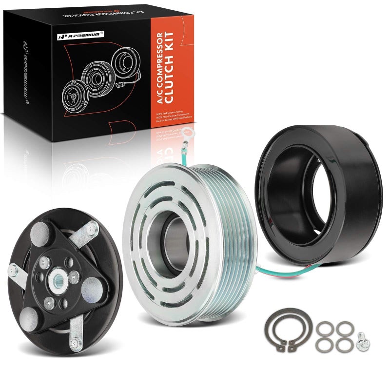 A-Premium APremium AC Compressor Clutch Kit Compatible with Honda CRV 24L 20072014 Civic 24L 20122014 Acura RDX 23L 20072012