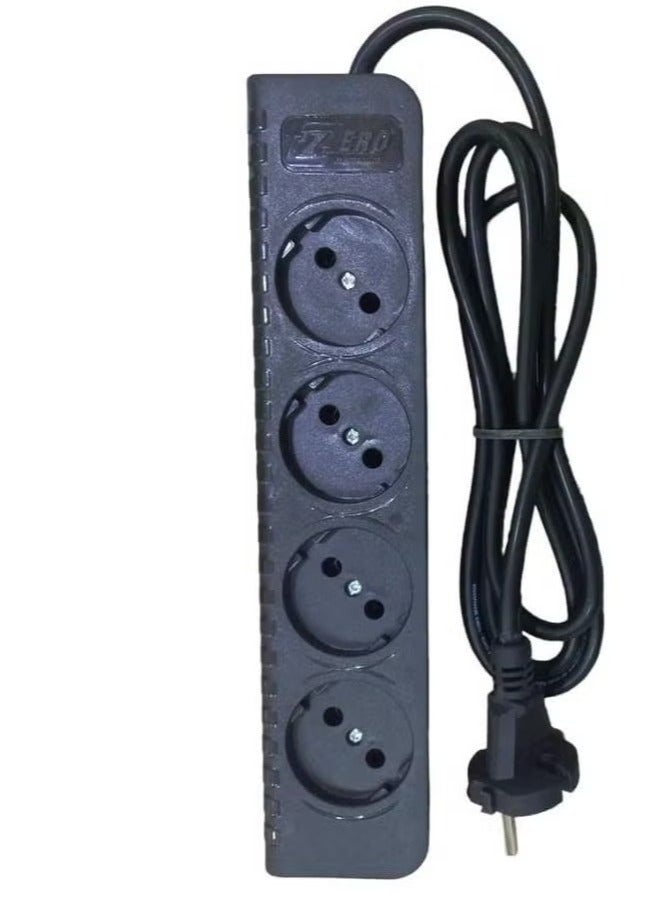 زيرو مشترك كهربائي زيرو Z10 زيرو Z10 4 منفذ 1.5 متر أسود