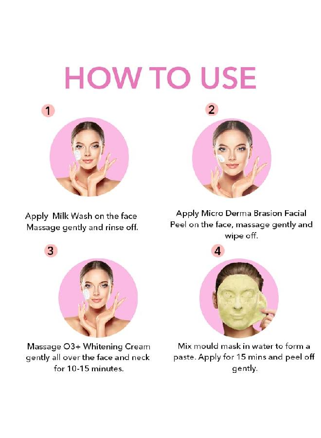 O3+ مجموعة تبييض الوجه مع قناع التقشير القوي للتفتيح والتبييض (45 جم) - Image 5