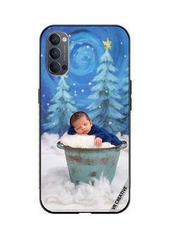 VR CREATIVE Protective Case Cover For Oppo Reno4 Pro 5G Snowy Baby Design Multicolour  - Image 1
