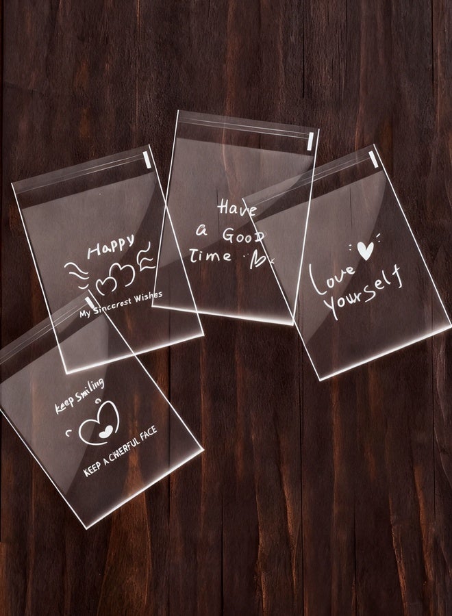 HOOPZOZA 100 PCS Clear Bread Plastic Bags Baking Packaging Cookie Bags for Homemade Bread with Self-Sealing Strip - Image 3