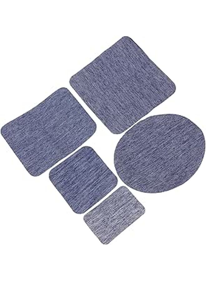 5 Pcs Denim Patches Strong Adhesive Backing Quick Repair For Clothes Jeans DIY Craft Supplies Fabric Travel Emergency Use - Image 1