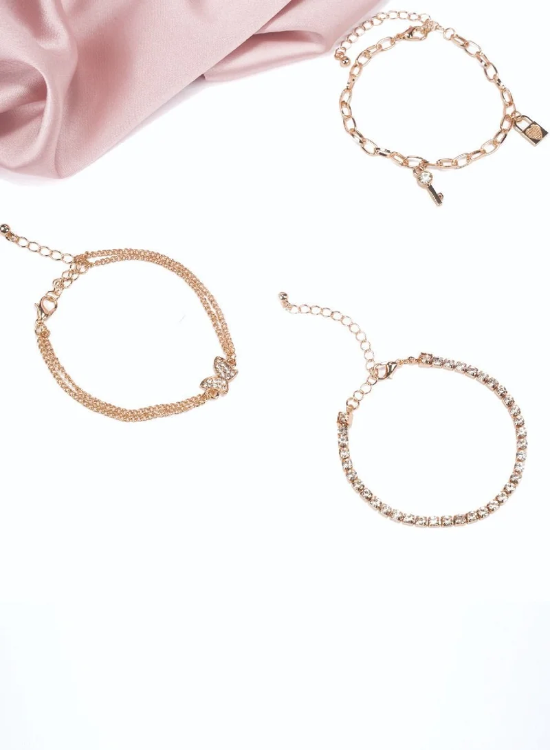 AMICA Multi-Charm Embellished Bracelets