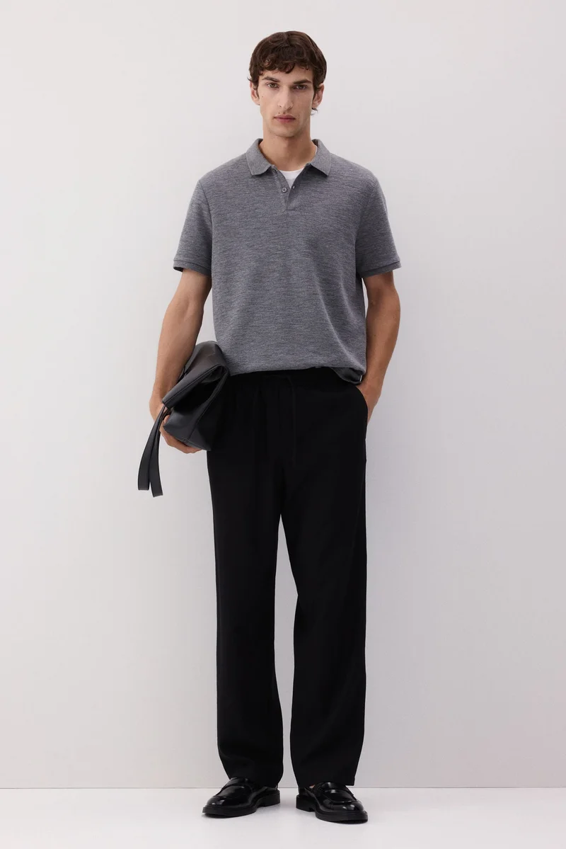 Relaxed Fit Linen-blend trousers