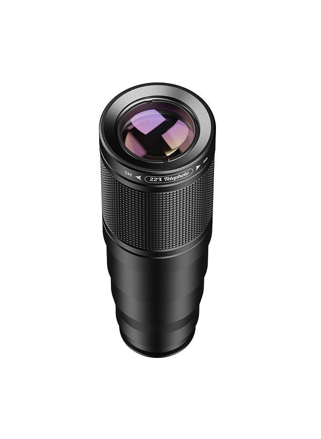 APEXEL APL-22X105-4IN1 Metal Phone Camera Lens 22X Telephoto Lens Fisheye Lens Wide Angle Lens Macro Lens Polarization lens with Tripod Phone Camera Lens Clip  - Image 3