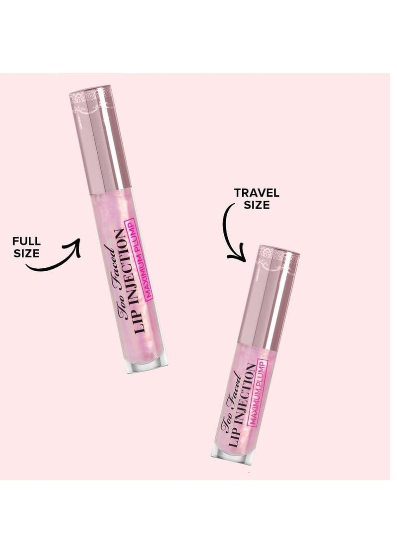 Too Faced Lip Injection Maximum Plump Extra Strength Lip Plumper Gloss | Hydrating + Plumping, 0.14 fl. oz. 01-Original - Image 4