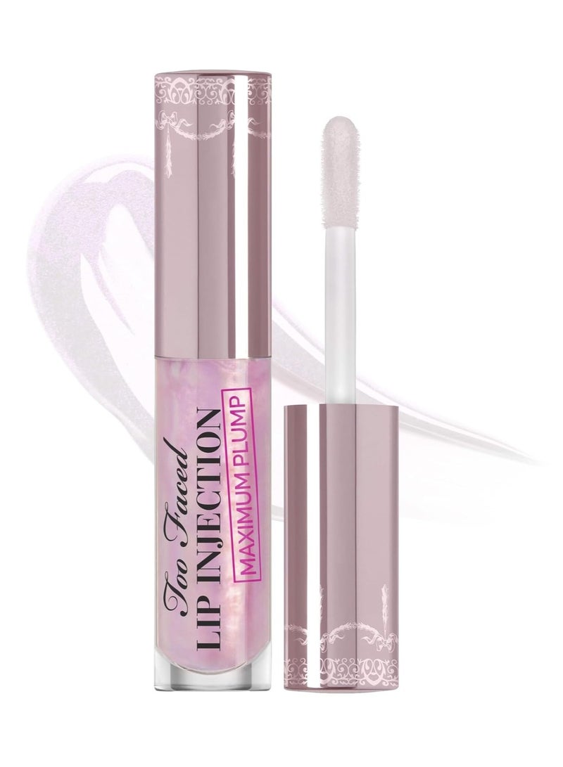Too Faced Lip Injection Maximum Plump Extra Strength Lip Plumper Gloss | Hydrating + Plumping, 0.14 fl. oz. 01-Original - Image 1