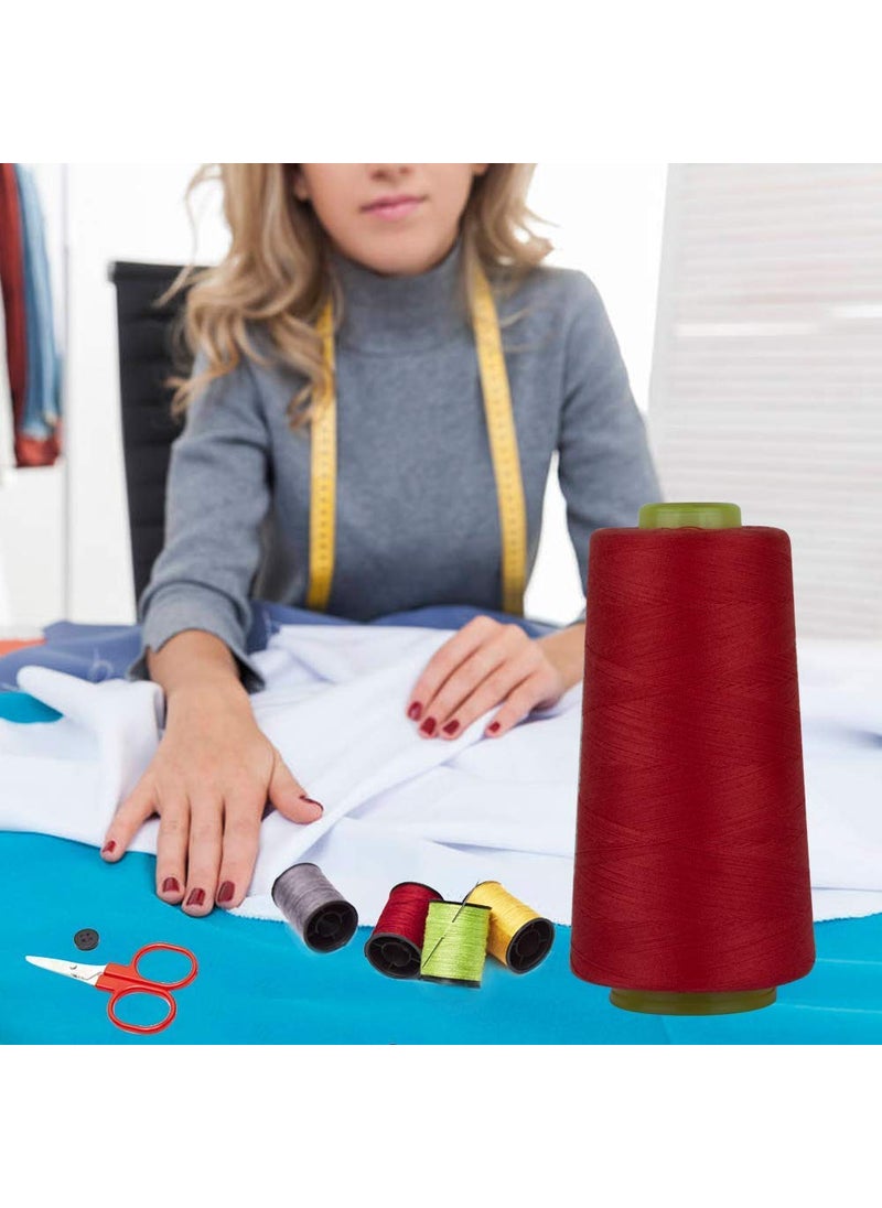 DIY Crafts Diy Crafts India 999 Polyester Sewing Thread Spools Yarn, 40/2 Connecting Threads for Sewing Machine & Hand Works, 3000 Yards, Red  - Image 5