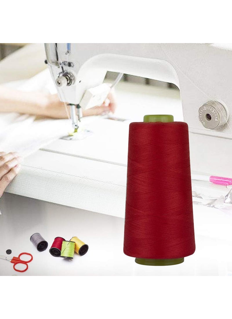 DIY Crafts Diy Crafts India 999 Polyester Sewing Thread Spools Yarn, 40/2 Connecting Threads for Sewing Machine & Hand Works, 3000 Yards, Red  - Image 4