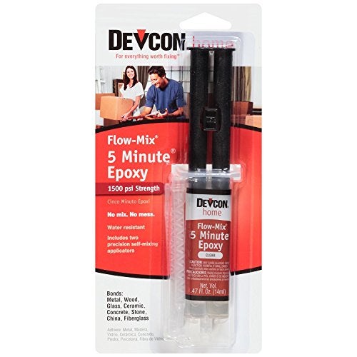 Devcon Flow-Mix 5-Minute Clear Epoxy - 14 ml Syringe (Pack of 6) - Image 1