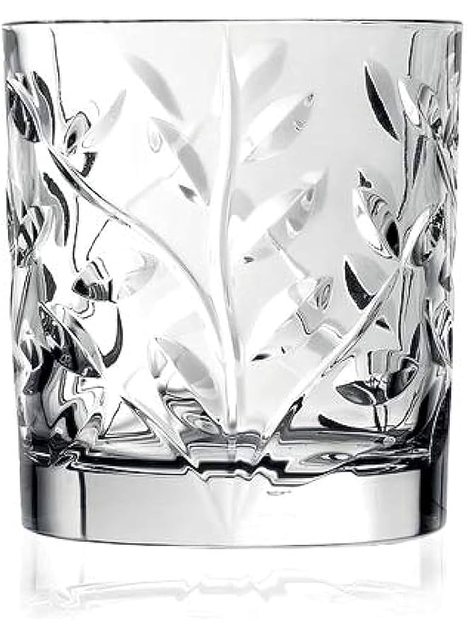 Set Of 6 Laurus Glass Mugs, 330 ml