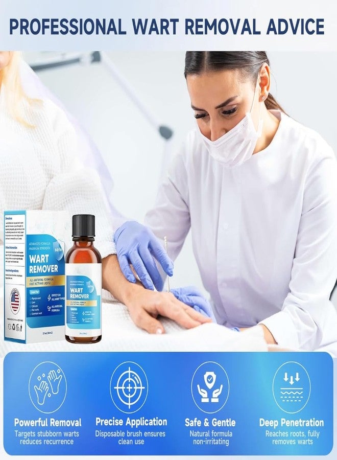 SYLVERA Fast-Acting Wart Remover with Salicylic Acid | Skin Tag Removal Solution for Women & Men | Effective Treatment for Common, Plantar & Genital Warts | Wart & Skin Tag Removal Liquid (Pack of 1) - Image 3