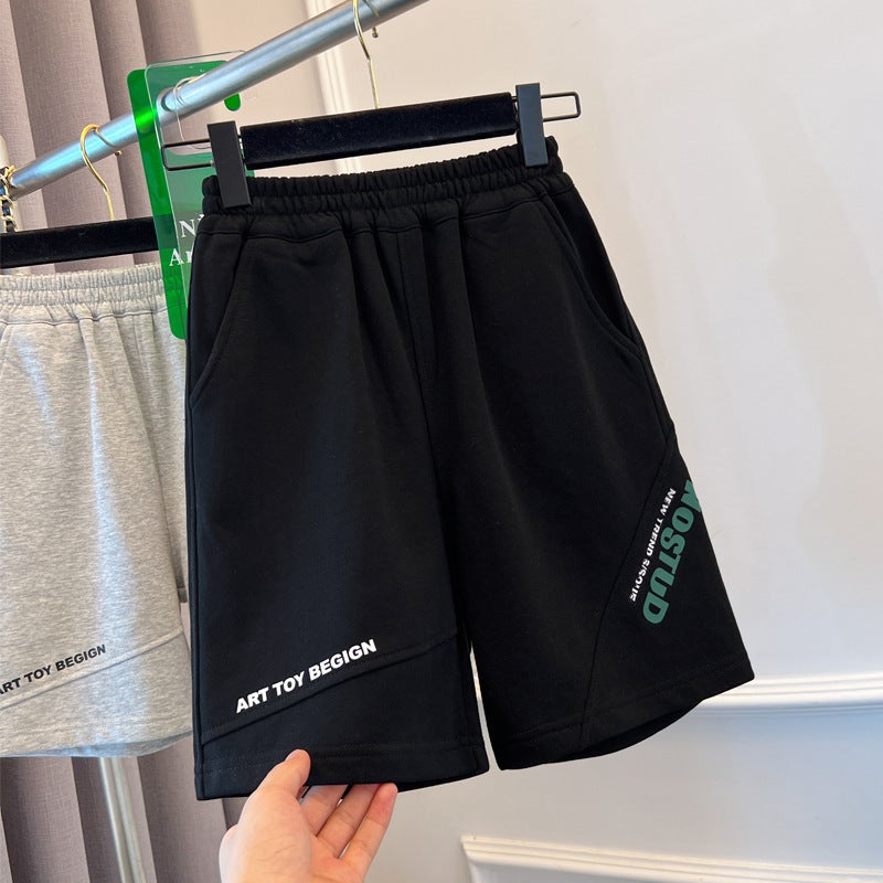 Big Boys Summer Shorts Thin Style Mid-Length Pants Summer Boys Pants Children'S Sports Pants Handsome Trendy - Image 1