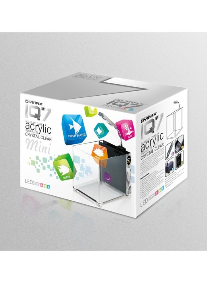Dymax IQ7 Mini Acrylic Aquarium – Black - Image 1