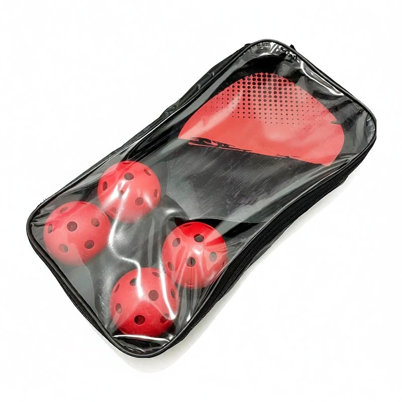 Pickleball Paddle Set Pickleball Rackets Ball Set 2 Rackets & 4 Pickleball Balls with Carrying Bag for Men Women - Image 4