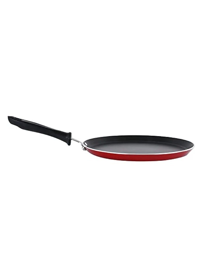 Green Tiger Tawa Curved Edge Pan, 27 cm, Black - Image 3
