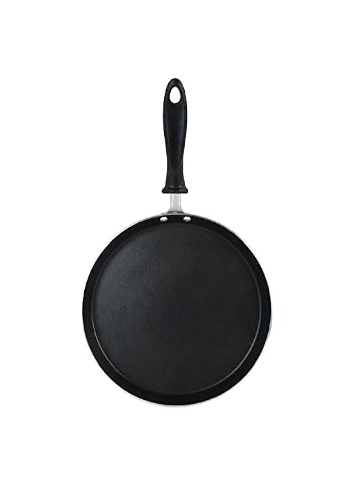 Green Tiger Tawa Curved Edge Pan, 27 cm, Black - Image 1